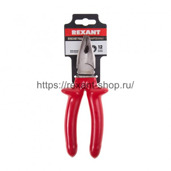 Фотография товара 'Rexant Плоскогубцы комбинированные REXANT 180 мм, диэлектрические до 1000 В, 12-4612-3'