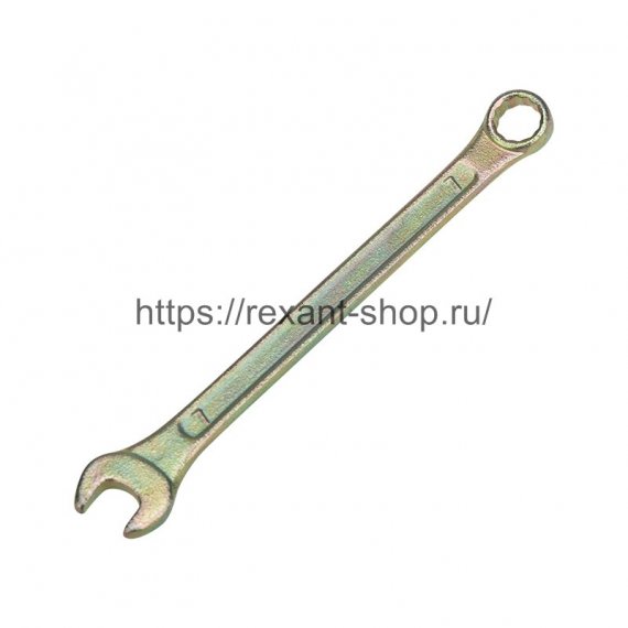 Фотография товара 'Rexant Ключ комбинированный REXANT 7 мм, 12-5802-2'
