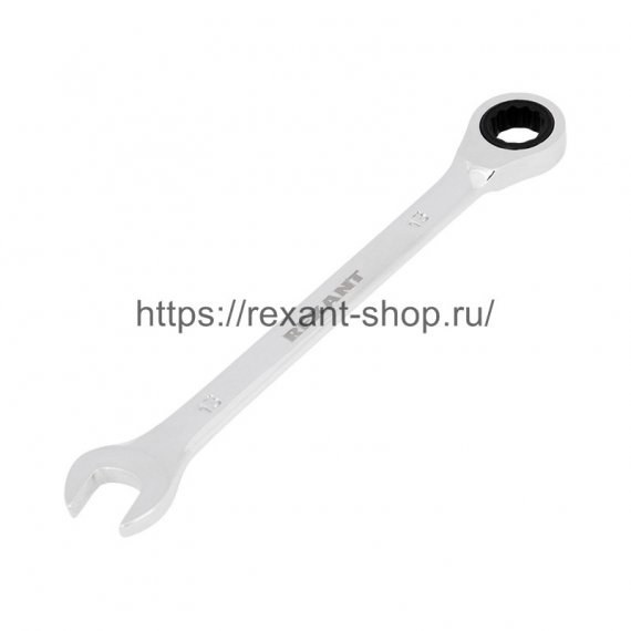 Фотография товара 'Rexant Ключ комбинированный трещоточный REXANT 13 мм, CrV, 12-5808-1'