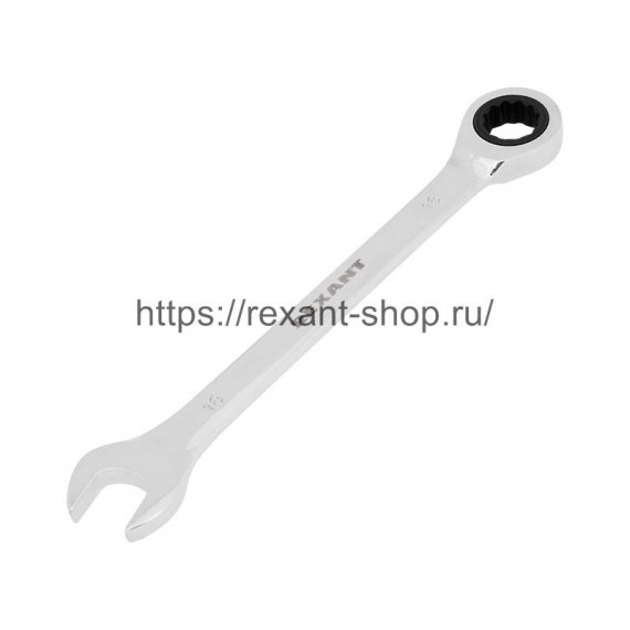 Фотография товара 'Rexant Ключ комбинированный трещоточный REXANT 16 мм, CrV, 12-5811-1'