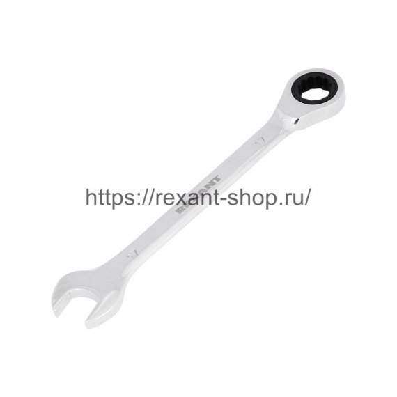 Фотография товара 'Rexant Ключ комбинированный трещоточный REXANT 17 мм, CrV, 12-5812-1'