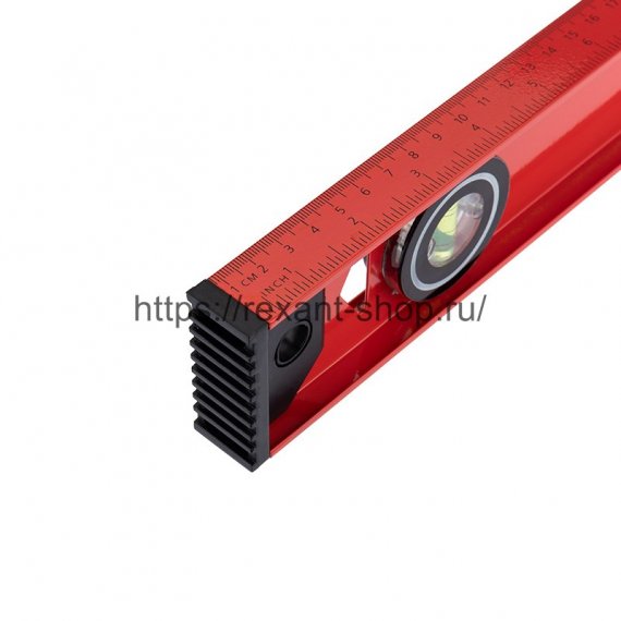 Фотография товара 'Rexant Уровень алюминиевый «Рельс», 1500 мм, 3 глазка (1 поворотный), 12-9215'