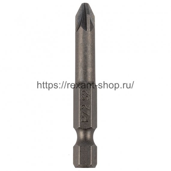 Фотография товара 'Rexant Бита PZ2*50 мм для шуруповерта сталь S2, 92-0419'