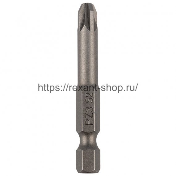 Фотография товара 'Rexant Бита PZ3*50 мм для шуруповерта сталь S2, 92-0420'