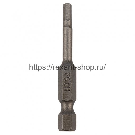Фотография товара 'Rexant Бита шестигранная HEX-3*50 мм для шуруповерта сталь S2 , 92-0421'