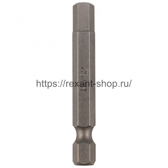 Фотография товара 'Rexant Бита шестигранная HEX-6*50 мм для шуруповерта сталь S2, 92-0424'