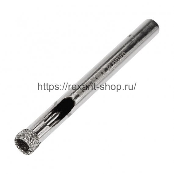 Фотография товара 'Rexant Сверло алмазное 6 мм по керамике и стеклу, 92-0001'