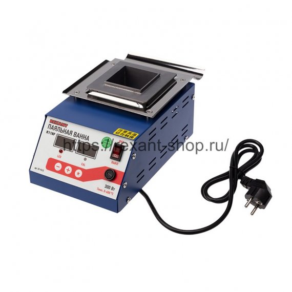 Фотография товара 'Rexant Паяльная ванна  модель R118F, 300 Вт, 55х55х45 мм, 0-600 °C, бессвинцовая, цифровая, 09-9410'