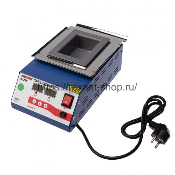 Фотография товара 'Rexant Паяльная ванна , модель R128F, 500 Вт, 100х70х45 мм, 0-600 °C, бессвинцовая, цифровая, 09-9411'