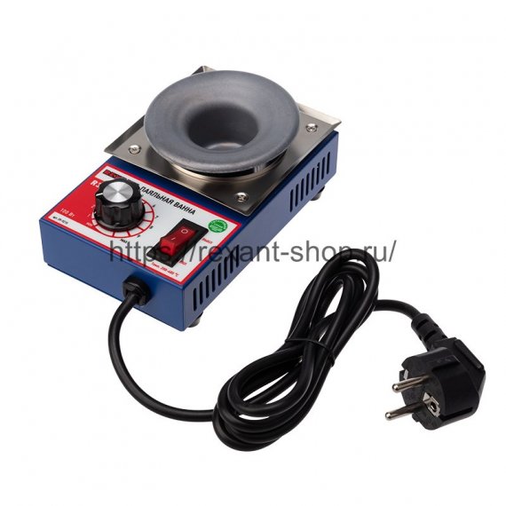 Фотография товара 'Rexant Паяльная ванна , модель R38F, 100 Вт, ? 38 мм, 200-480 °C, бессвинцовая, 09-9210'