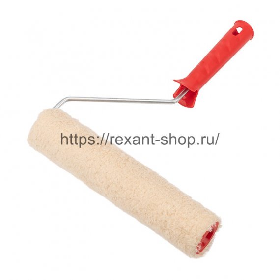 Фотография товара 'Rexant Валик «Натуральный мех» бесшовный, ворс 12 мм, ширина ролика 240 мм, 89-0036'