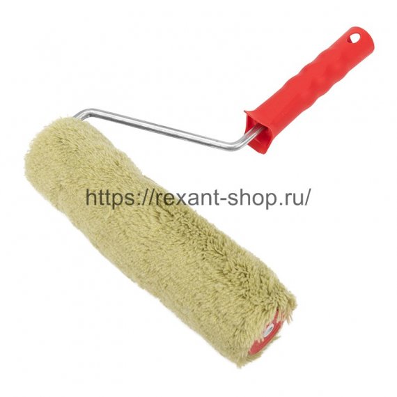 Фотография товара 'Rexant Валик полиакрил , ворс 18 мм. ширина ролика 240 мм, ? 42 мм, бюгель 8 мм серия «Мастер», 89-0002'