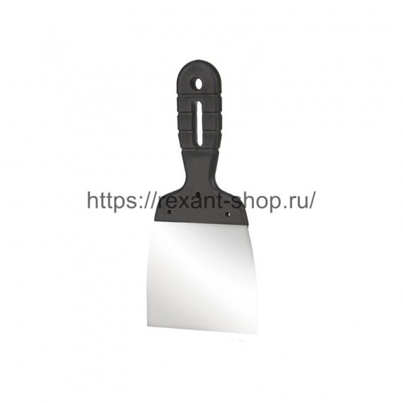 Фотография товара 'Rexant Шпатель 80 мм нержавеющая сталь, пластмассовая ручка, 89-0203'