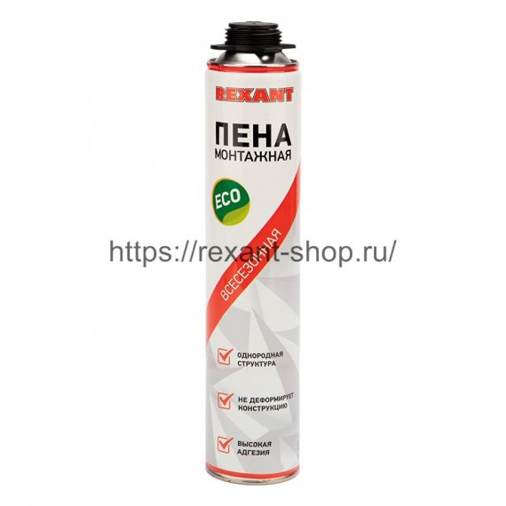 Фотография товара 'Rexant Пена монтажная всесезонная для пистолета 40 л, 89-0903'