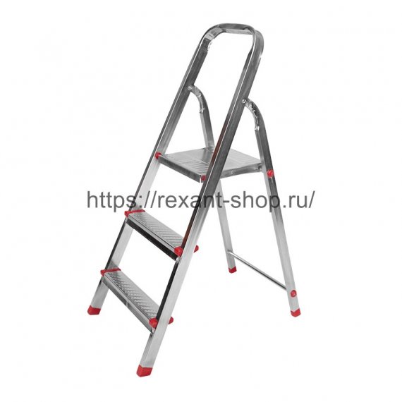 Фотография товара 'Rexant Стремянка металлическая 3 ступеньки, усиленный профиль, 12-5053'