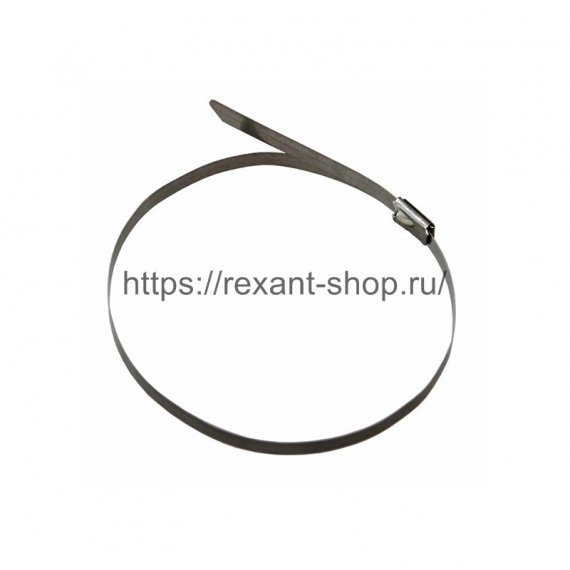 Фотография товара 'Rexant Хомут-стяжка стальной 100x4,6 мм, 07-0118-100'