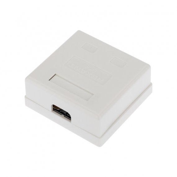 Фотография товара 'Rexant Рoзетка компьютерная внешняя, 2-порта RJ-45 (8P8C), FTP экранированная, категория 6, 03-0146'