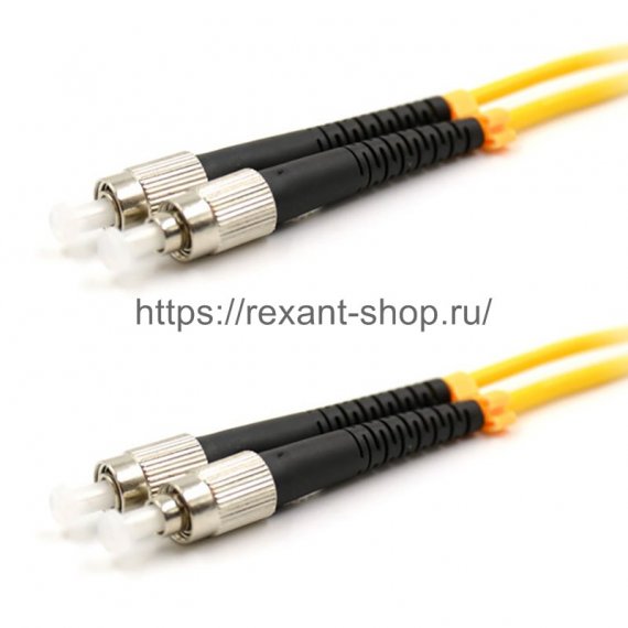 Фотография товара 'Rexant Патч-корд оптический соединительный (SM), 9/125 (OS2), FC/UPC-FC/UPC, (Duplex), PVC, 50-2214-1'