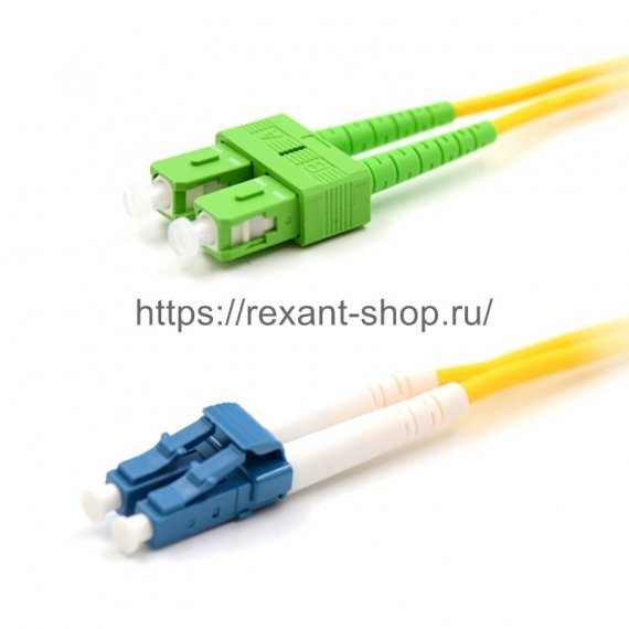 Фотография товара 'Rexant Патч-корд оптический переходной (SM), 9/125 (OS2), LC/UPC-SC/APC, (Duplex), PVC, 50-2473-1'