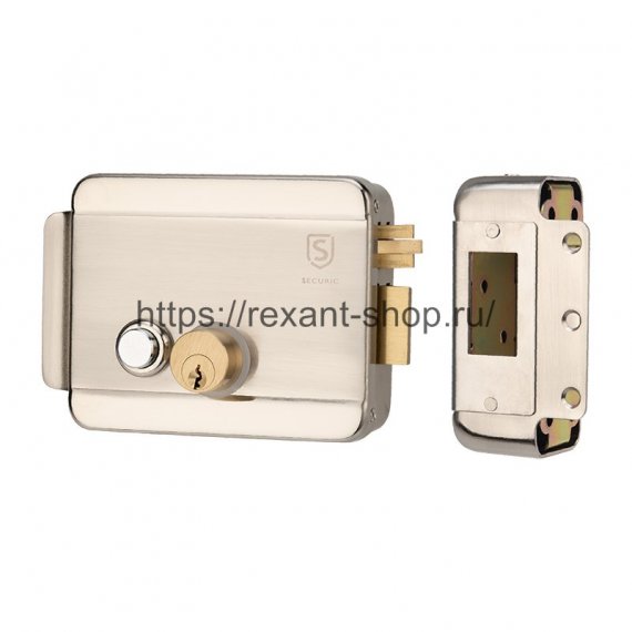 Фотография товара 'Rexant Замок электромеханический накладной универсальный SC-20, с возможностью блокировки кнопки открывания, 45-0909'
