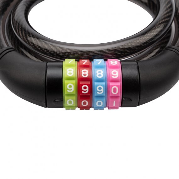 Фотография товара 'Rexant Тросовый кодовый замок взломостойкий для велосипедов и колясок 100 см, 79-0206'