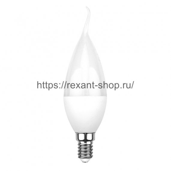 Фотография товара 'Rexant Лампа светодиодная Свеча на ветру (CW) 7,5 Вт E14 713 лм 4000 K, 604-046'