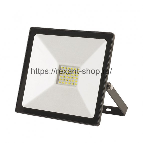 Фотография товара 'Rexant Прожектор светодиодный 30 Вт 200–260В IP65 2400 лм 6500 K, 605-003'