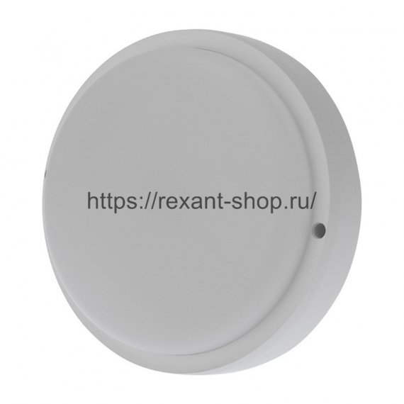 Фотография товара 'Rexant Светильник светодиодный пылевлагозащищенный ЖКХ-01 круг 18 Вт 1800 Лм IP65 174 мм 6500 K с микроволновым датчиком движения, 607-208'