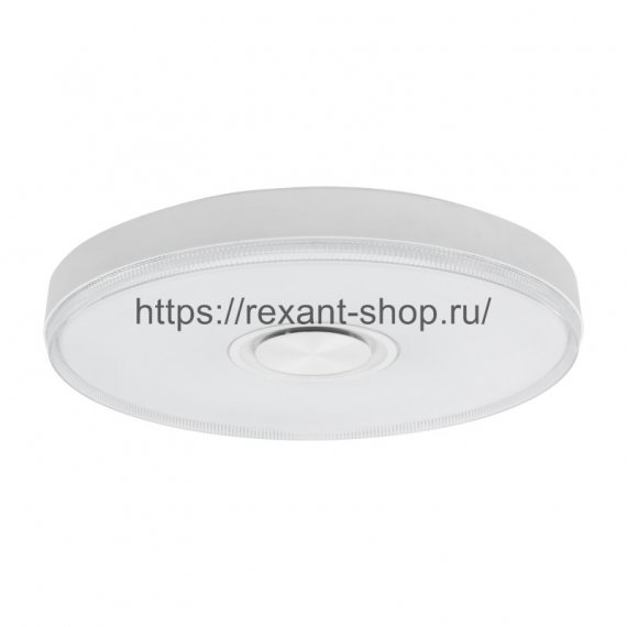Фотография товара 'Rexant Светильник настенно-потолочный Fobos Melody 2700-6500 K RGB Bluetooth Sound с пультом и APP LED, 624-002'