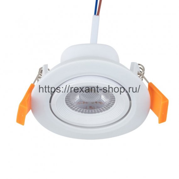 Фотография товара 'Rexant Светильник встраиваемый поворотный Bagel 5 Вт 4000 К LED, 613-001'