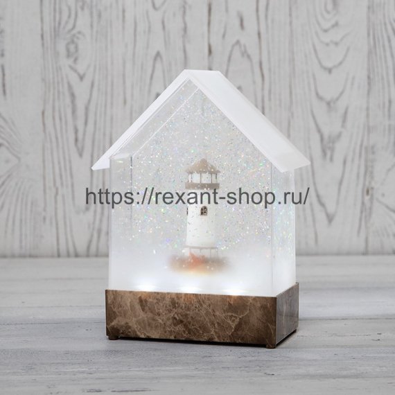 Фотография товара 'Rexant Декоративный светильник «Маяк» с конфетти и мелодией, USB, 501-181'