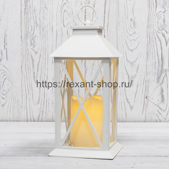 Фотография товара 'Rexant Декоративный фонарь со свечой 14x14x29 см, 513-046'