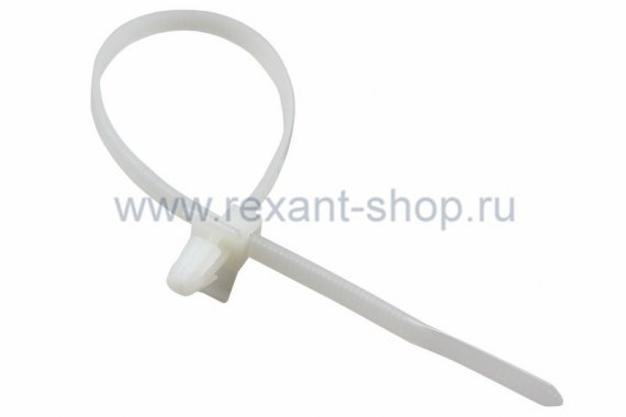 Фотография товара 'Rexant Хомут кабельный с крепежным пистоном 07-0197'
