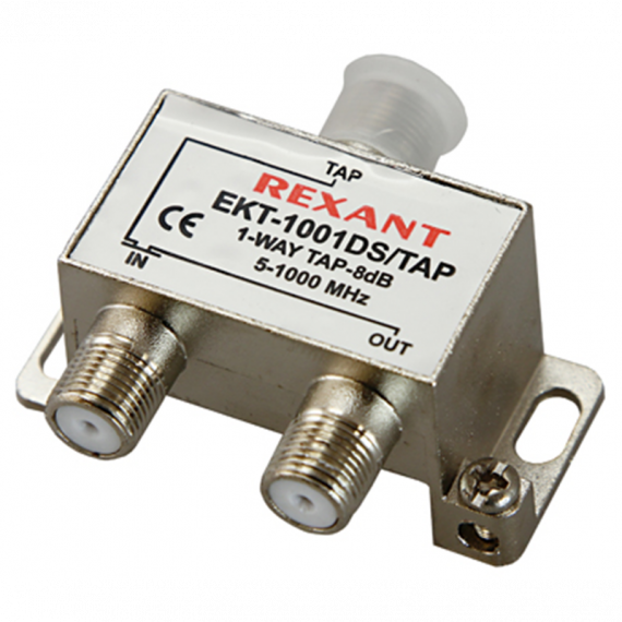 Фотография товара 'Rexant 05-7002 ОТВЕТВИТЕЛЬ 1 отвод 8 дБ'