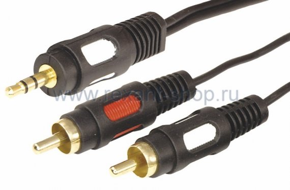 Фотография товара 'Rexant Шнур 3.5 Stereo Plug - 2RCA 17-4235'