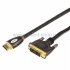 Фотография товара 'Rexant Шнур Luxury HDMI - DVI-D gold, 3М 17-6605'