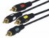 Фотография товара 'Rexant Шнур 4RCA Plug - 4RCA Plug 1.5М (GOLD) , 17-0312'